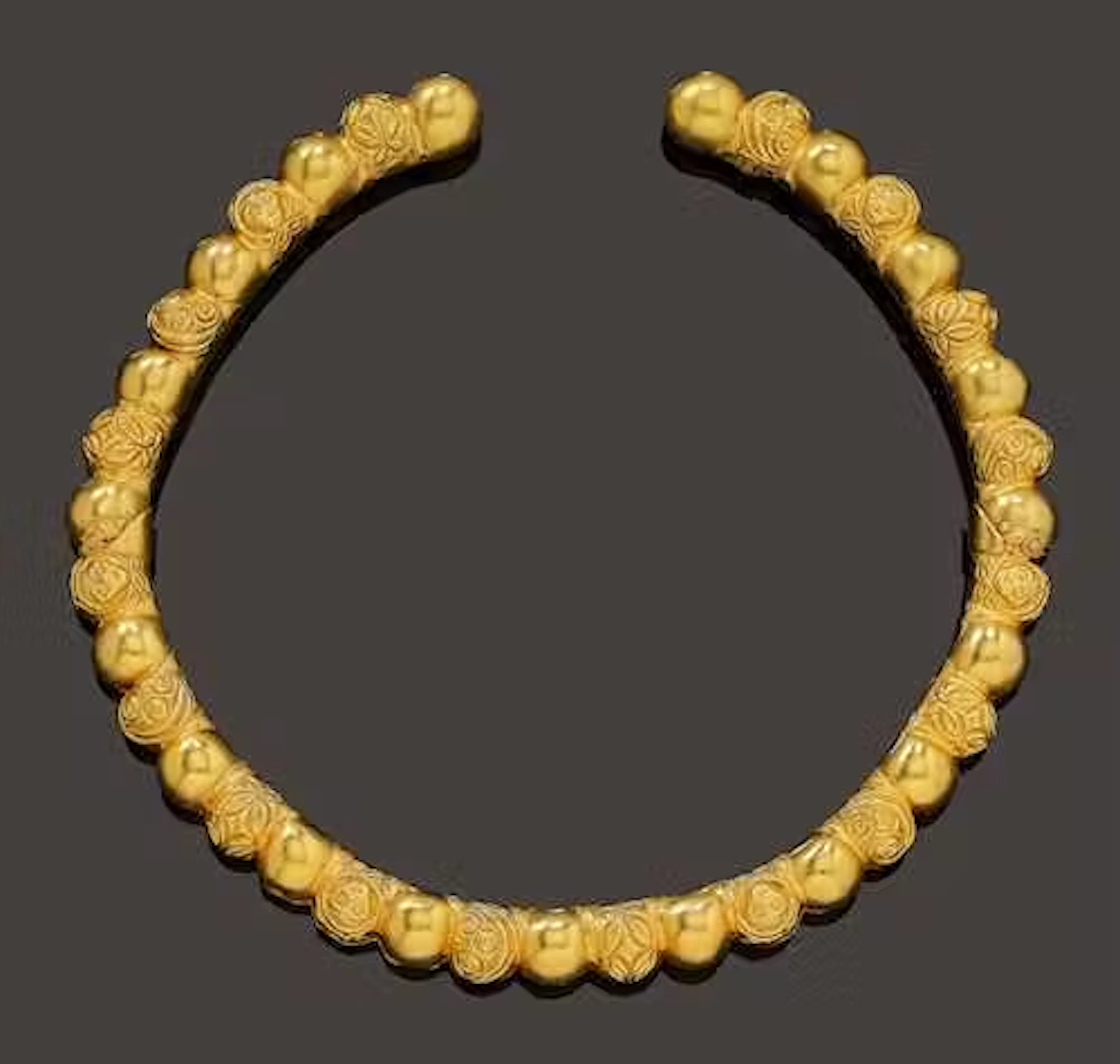 GOLD TORC NECKLACE, LALAOUNIS