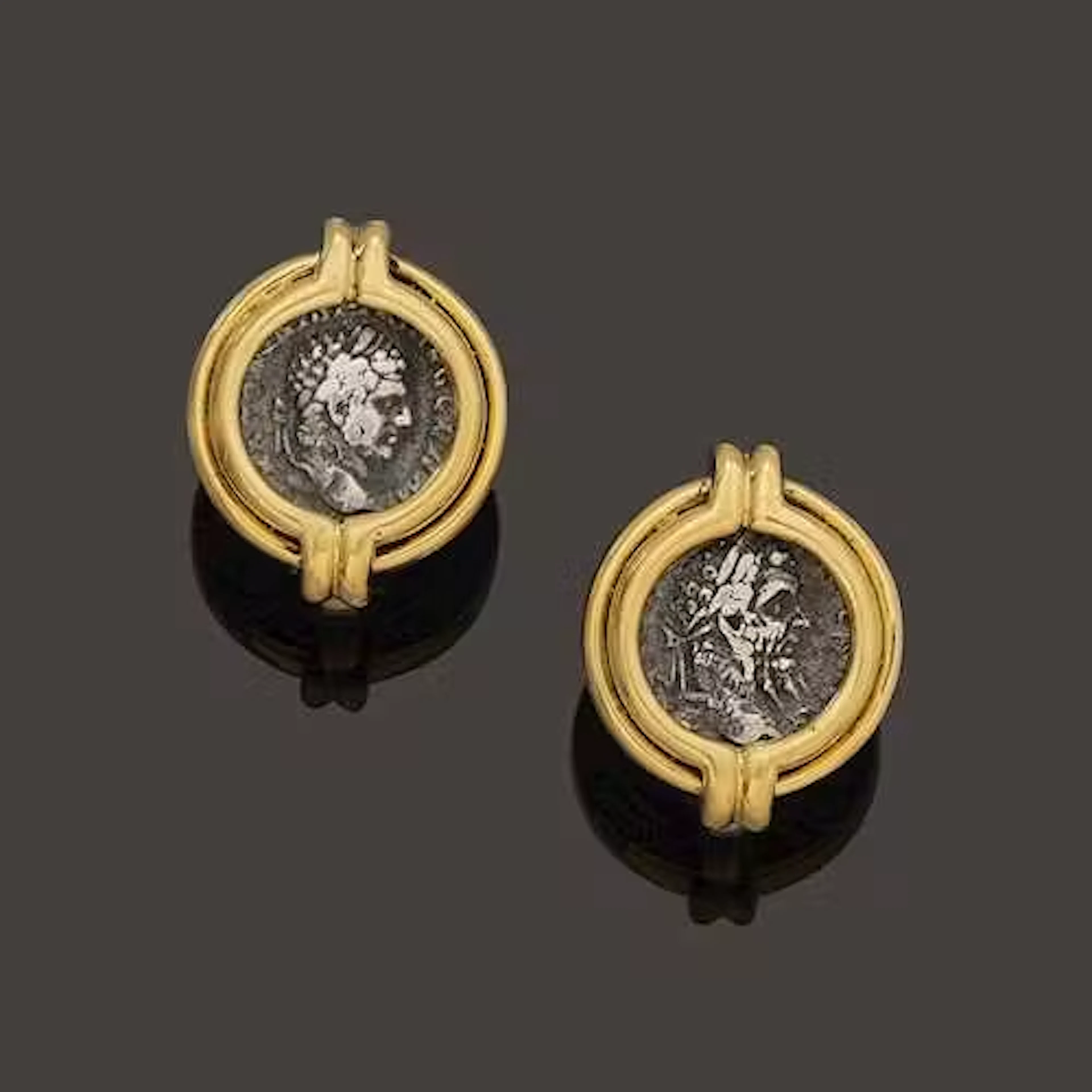 COIN EARCLIPS, BULGARI