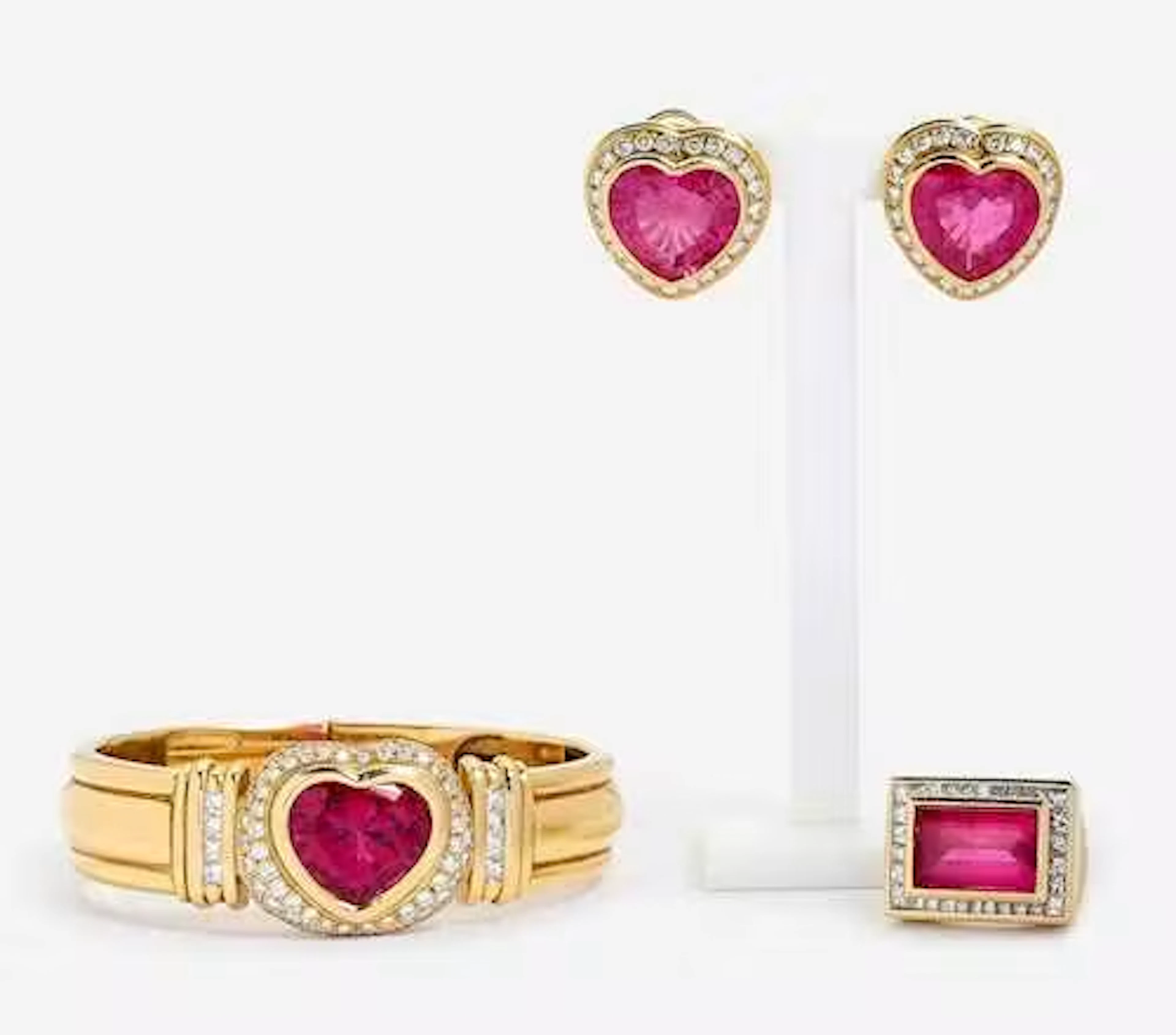 TOURMALINE AND DIAMOND SET