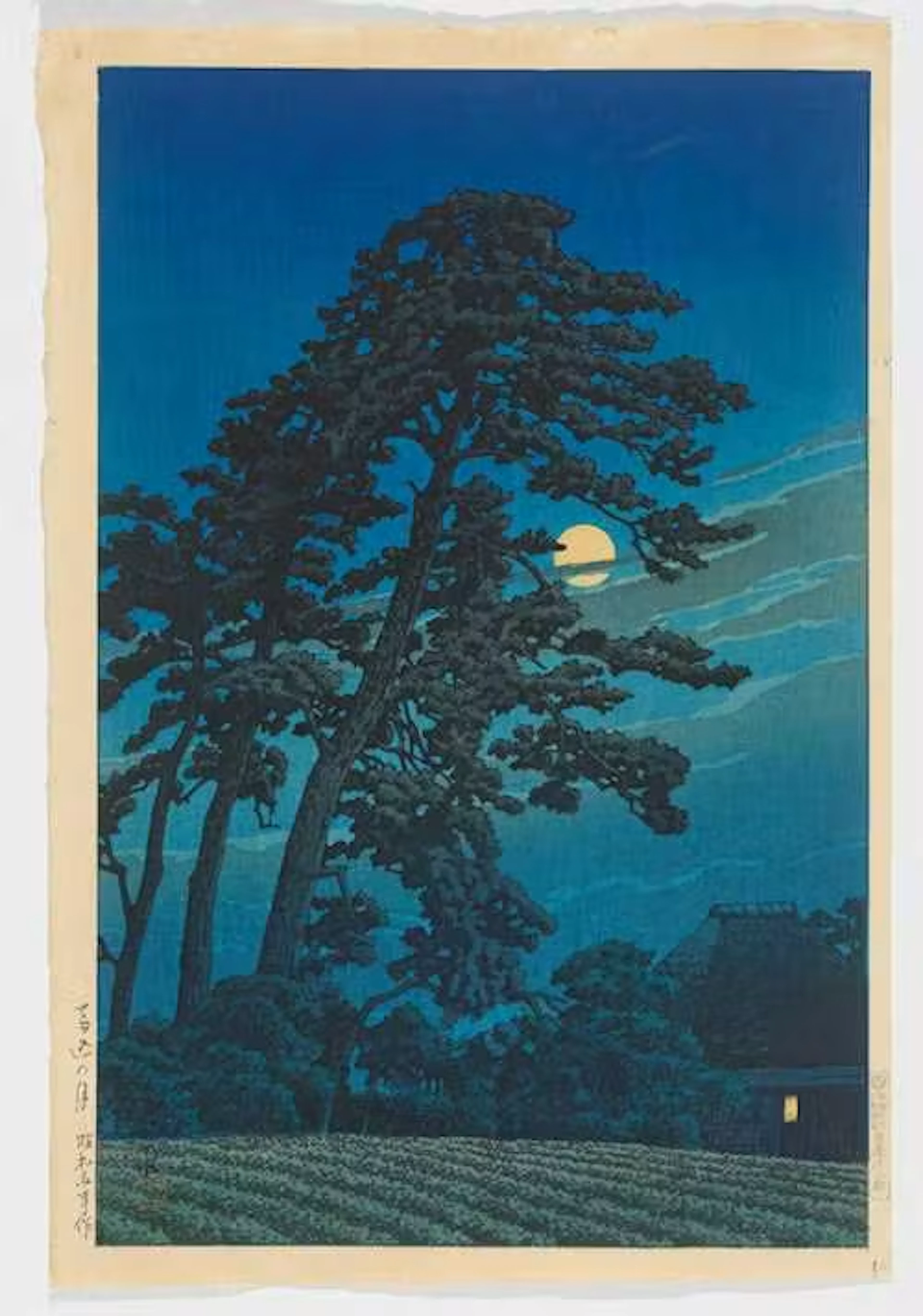 MOON AT MAGOME BY KAWASE HASUI (1883–1957)