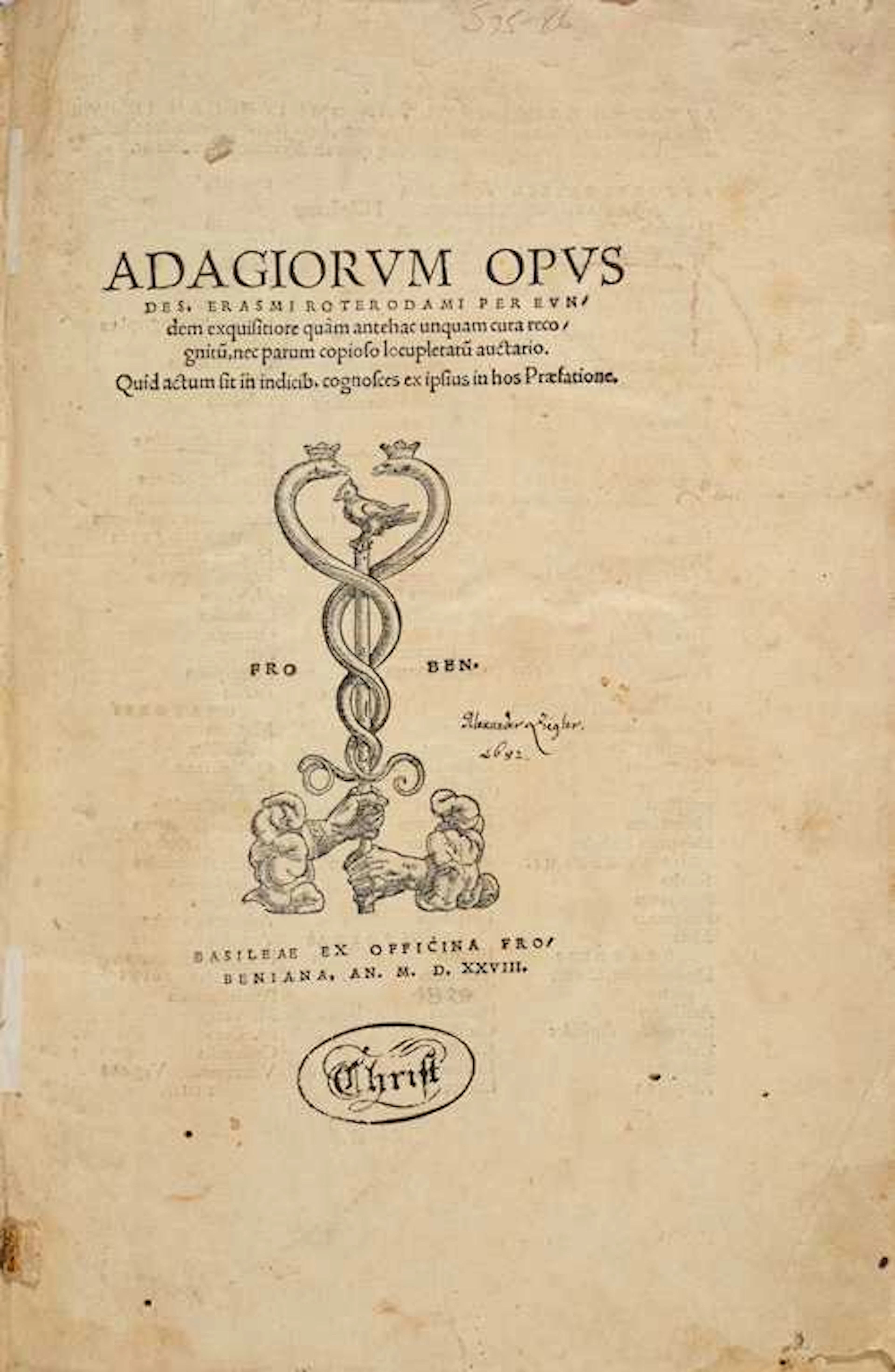 Erasmus von Rotterdam, Desiderius.