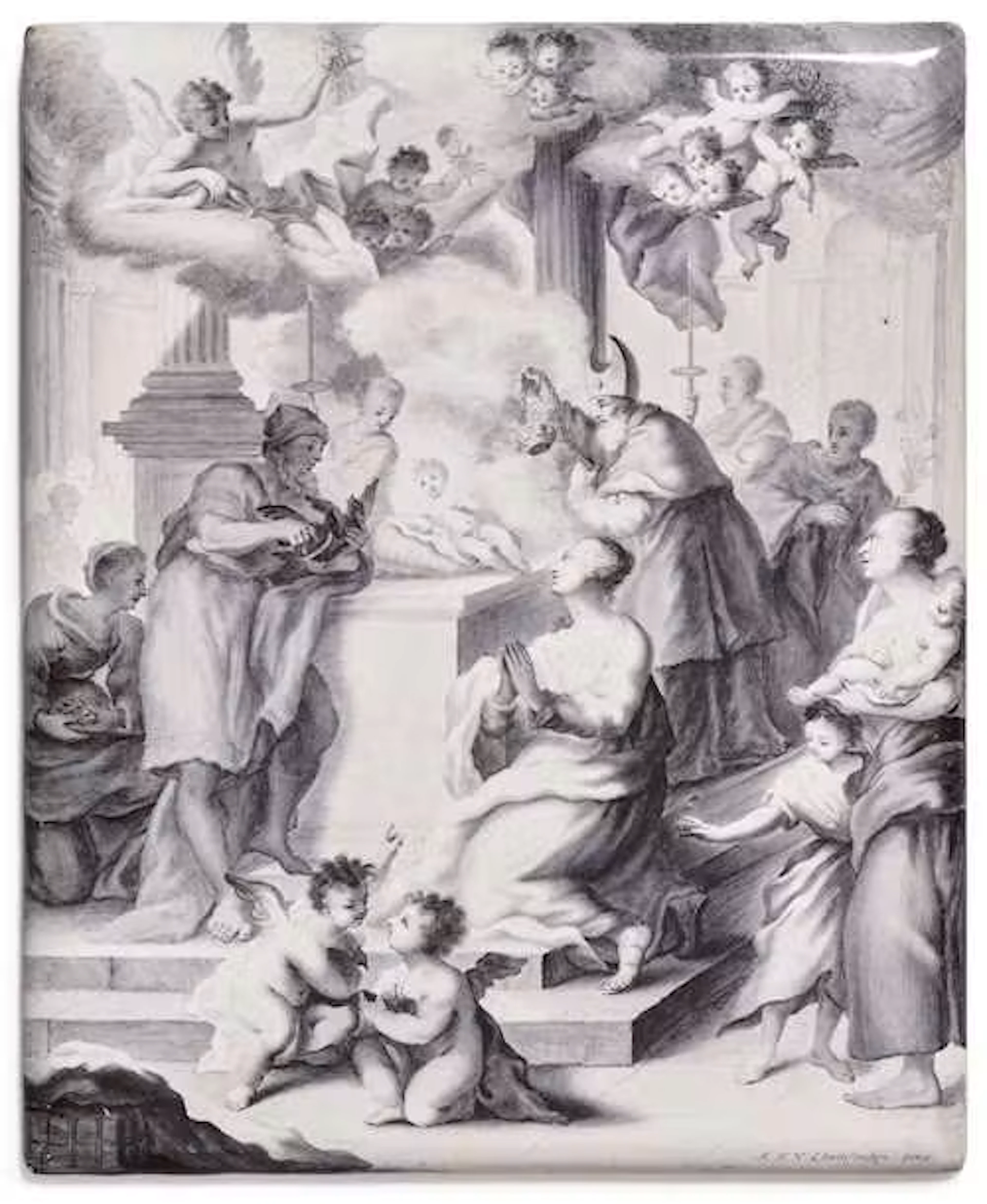 HIGHLY IMPORTANT PLAQUE BY ADAM FRIEDRICH VON LÖWENFINCK