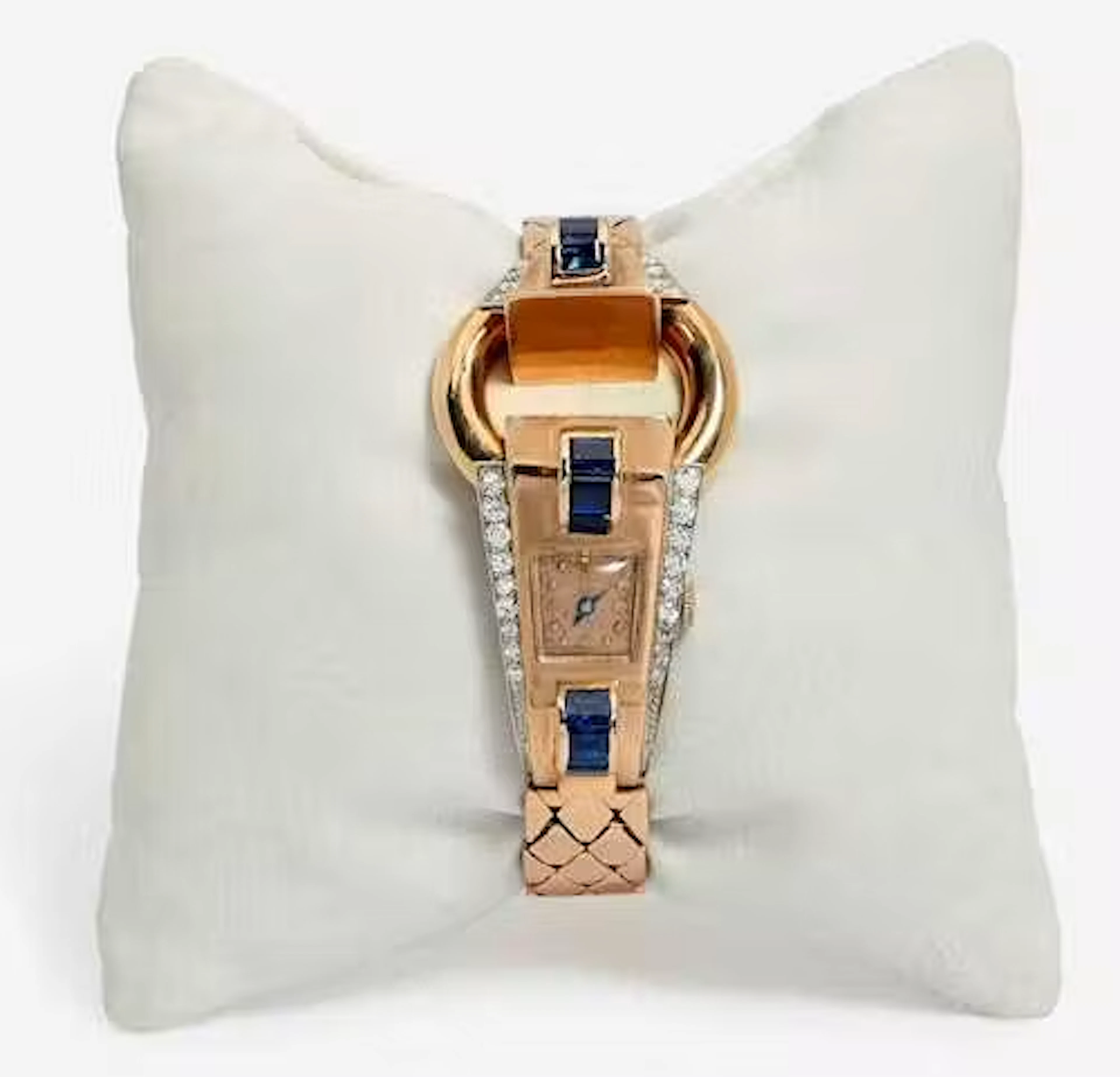 SAPPHIRE DIAMOND JEWELLED WATCH BRACELET