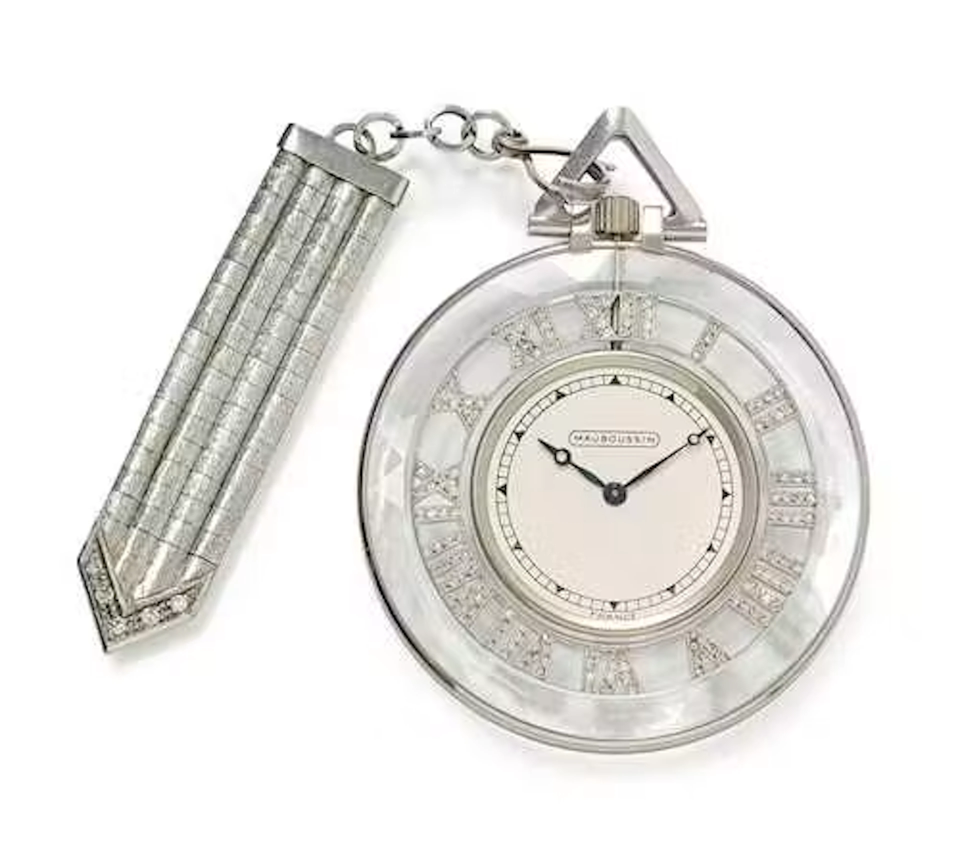Mauboussin, very rare, elegant dress watch, circa 1930.