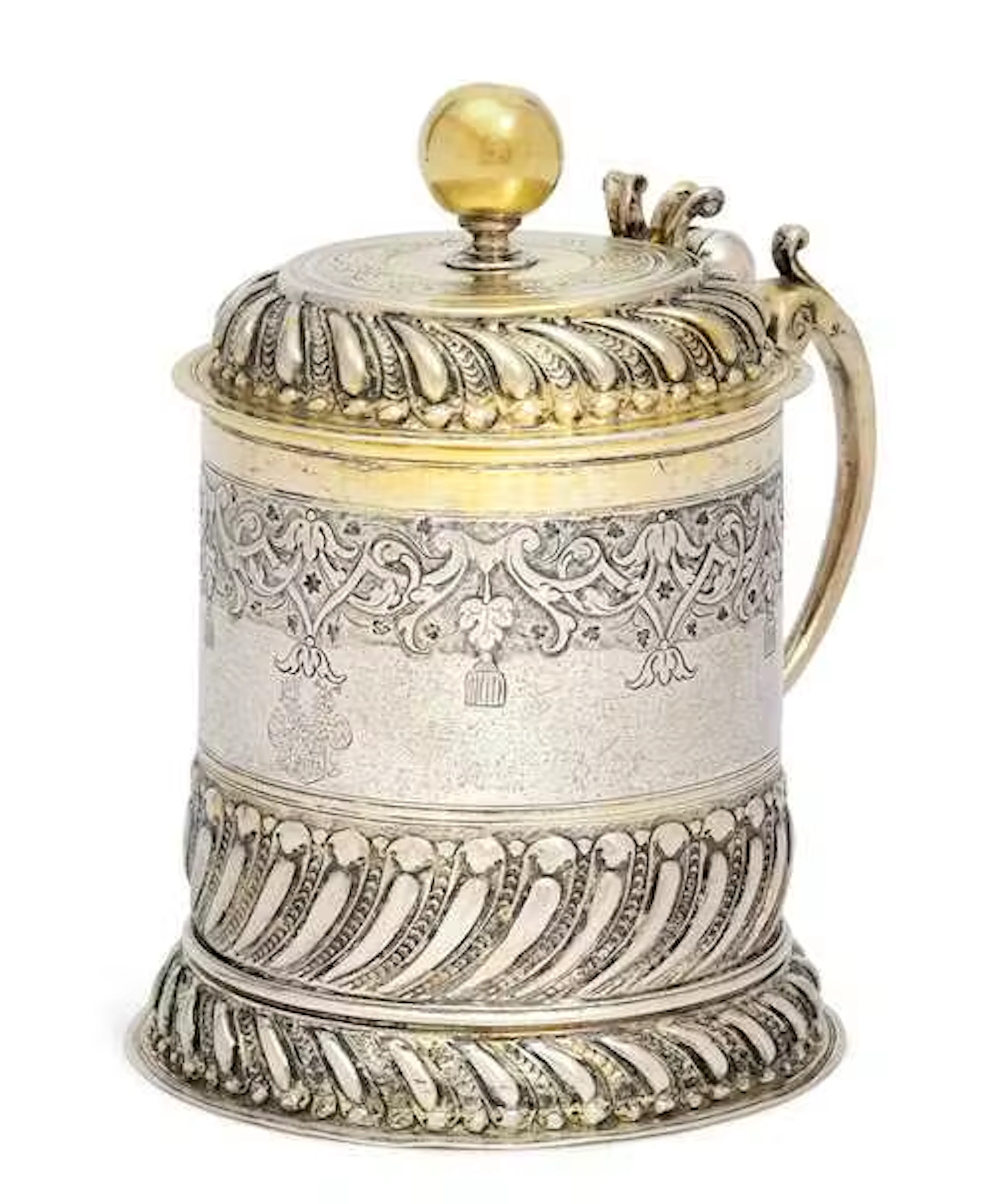 LIDDED TANKARD