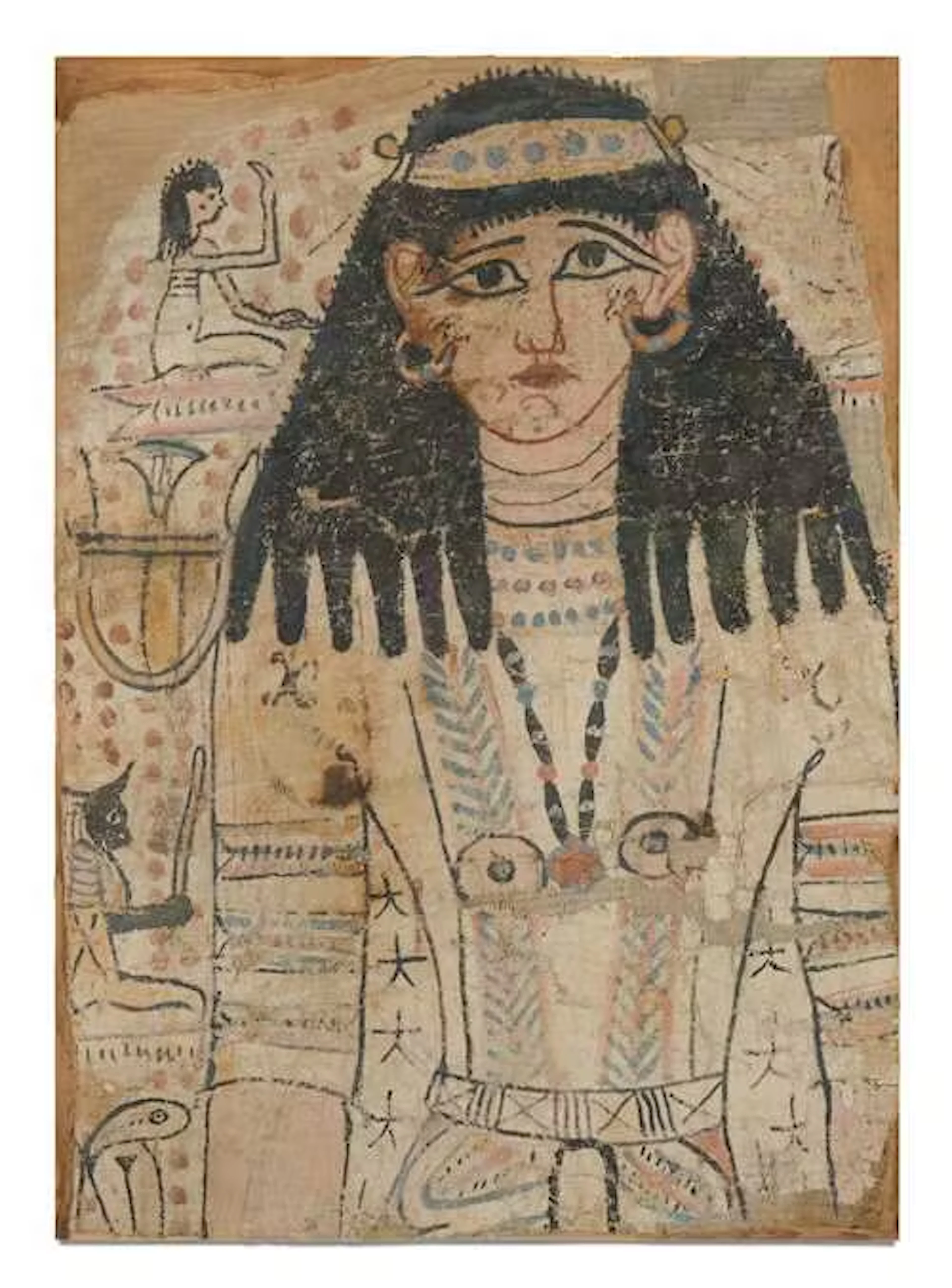 SHROUD FRAGMENT - FORMER COLLECTION OF HAN CORAY AND DORRIE STOOP
