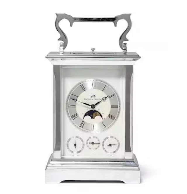 TRAVEL ALARM CLOCK WITH CALENDAR AND MOON PHASE