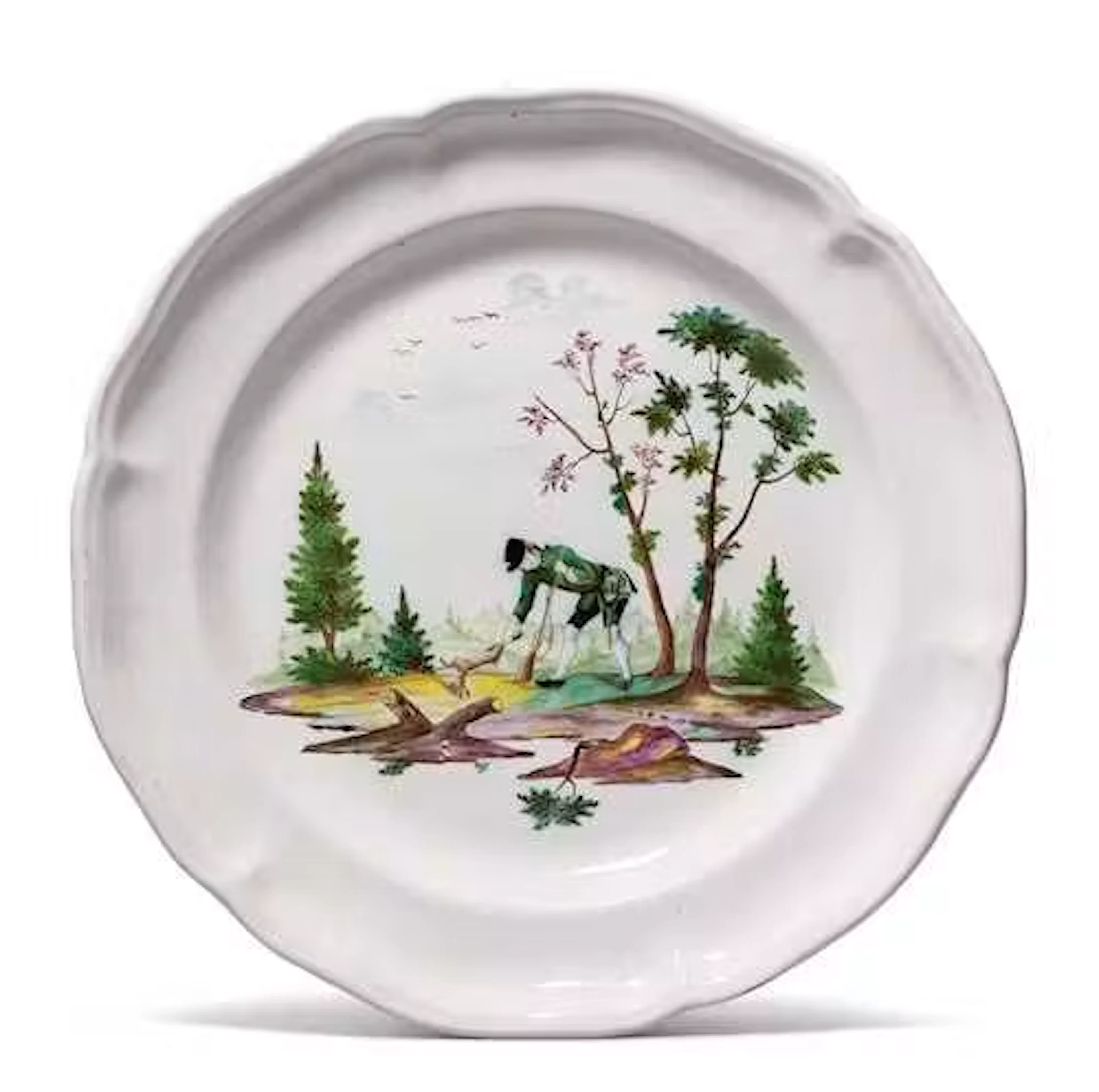 PLATE WITH A HUNTING SCENE