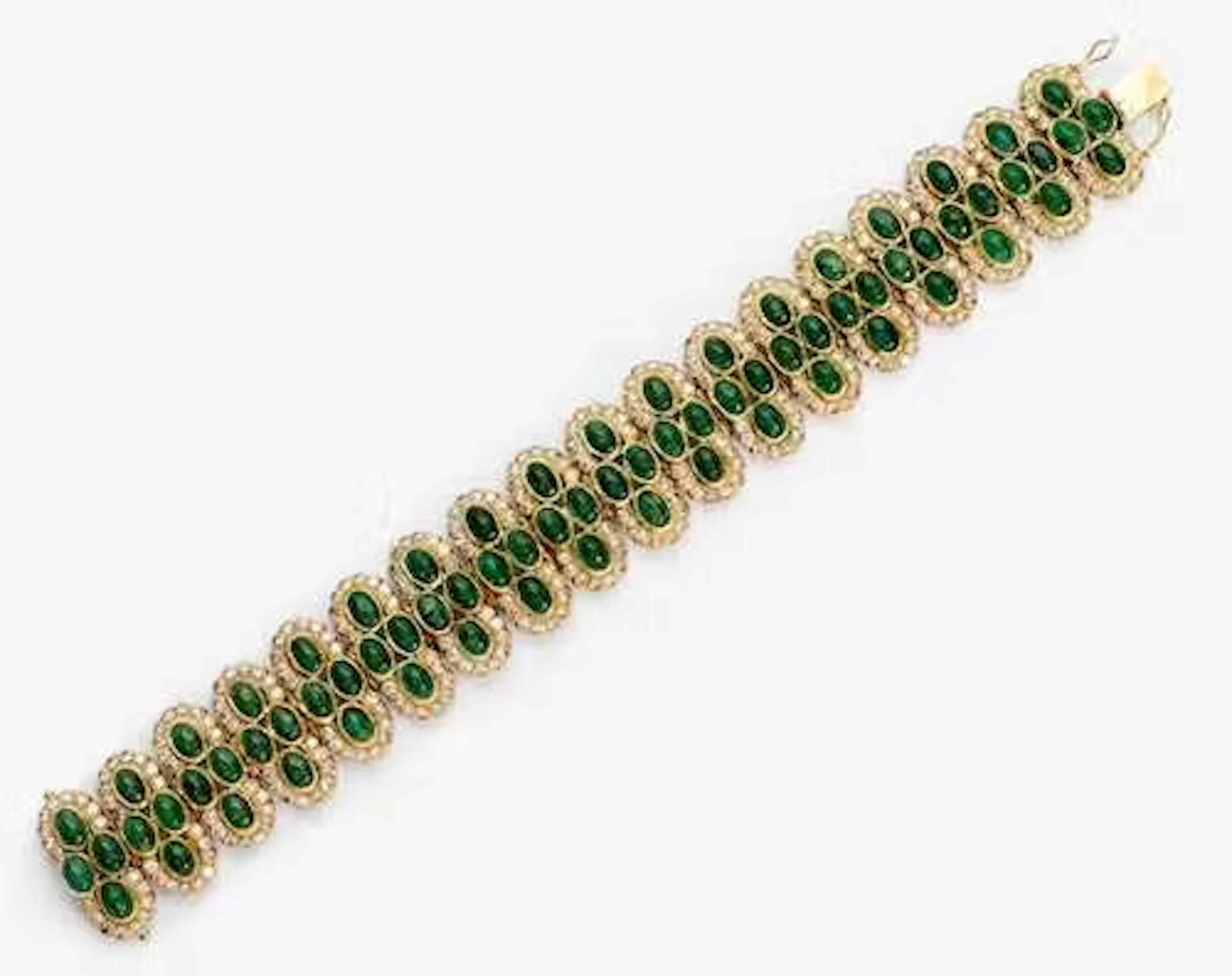 EMERALD AND DIAMOND BRACELET