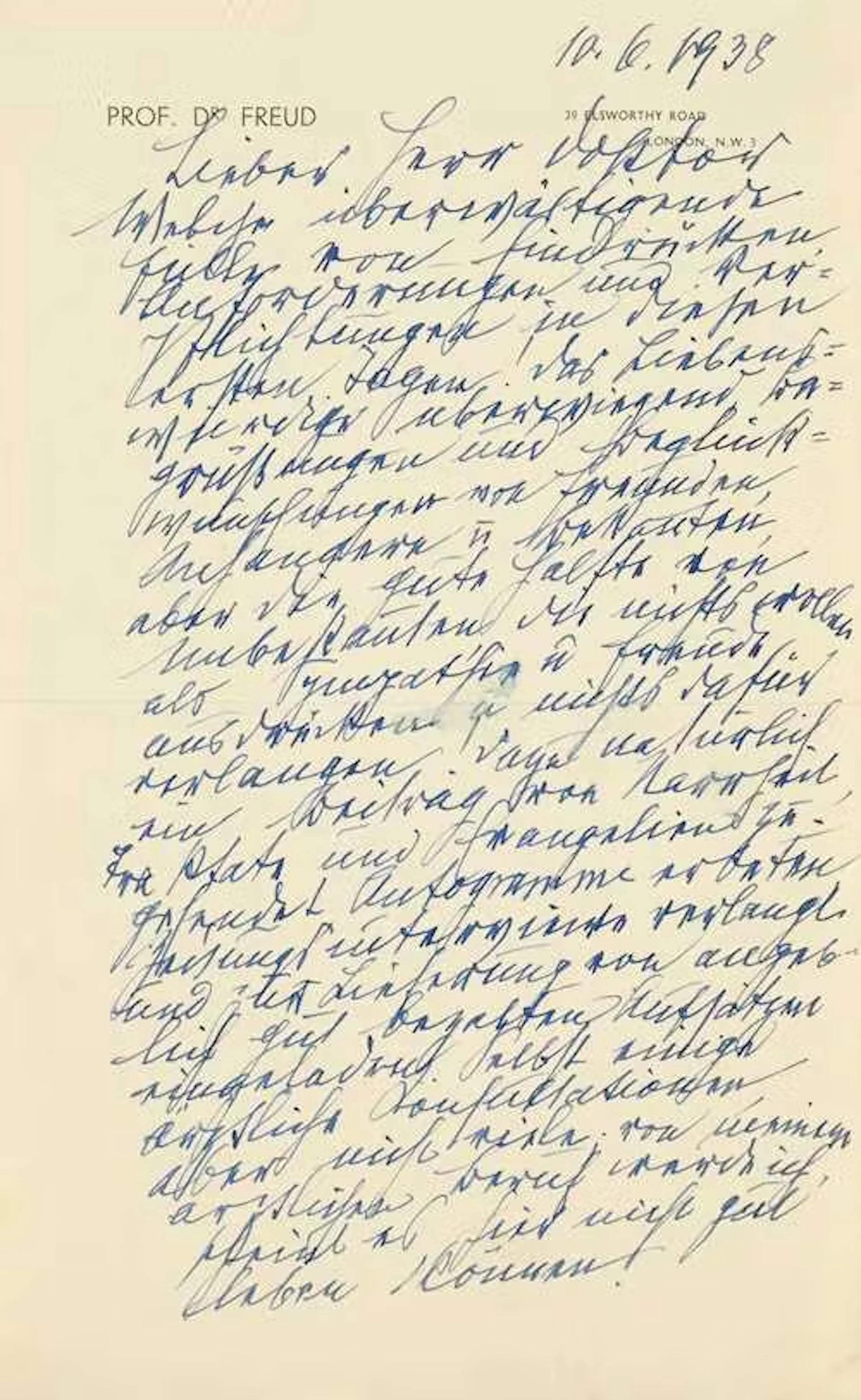 Freud, Sigmund, Begründer der Psychoanalyse (1856-1939).