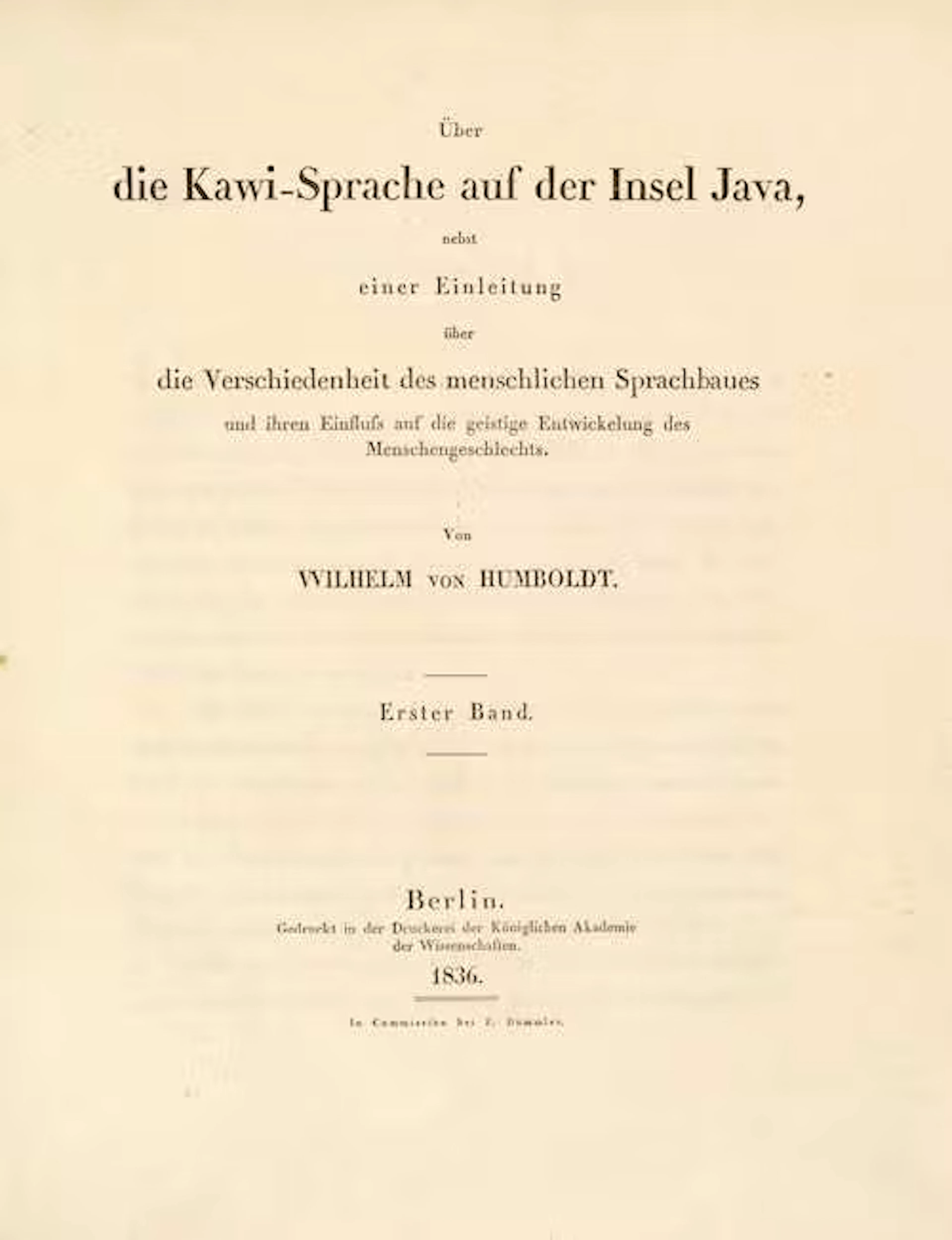 Humboldt, Wilhelm von.