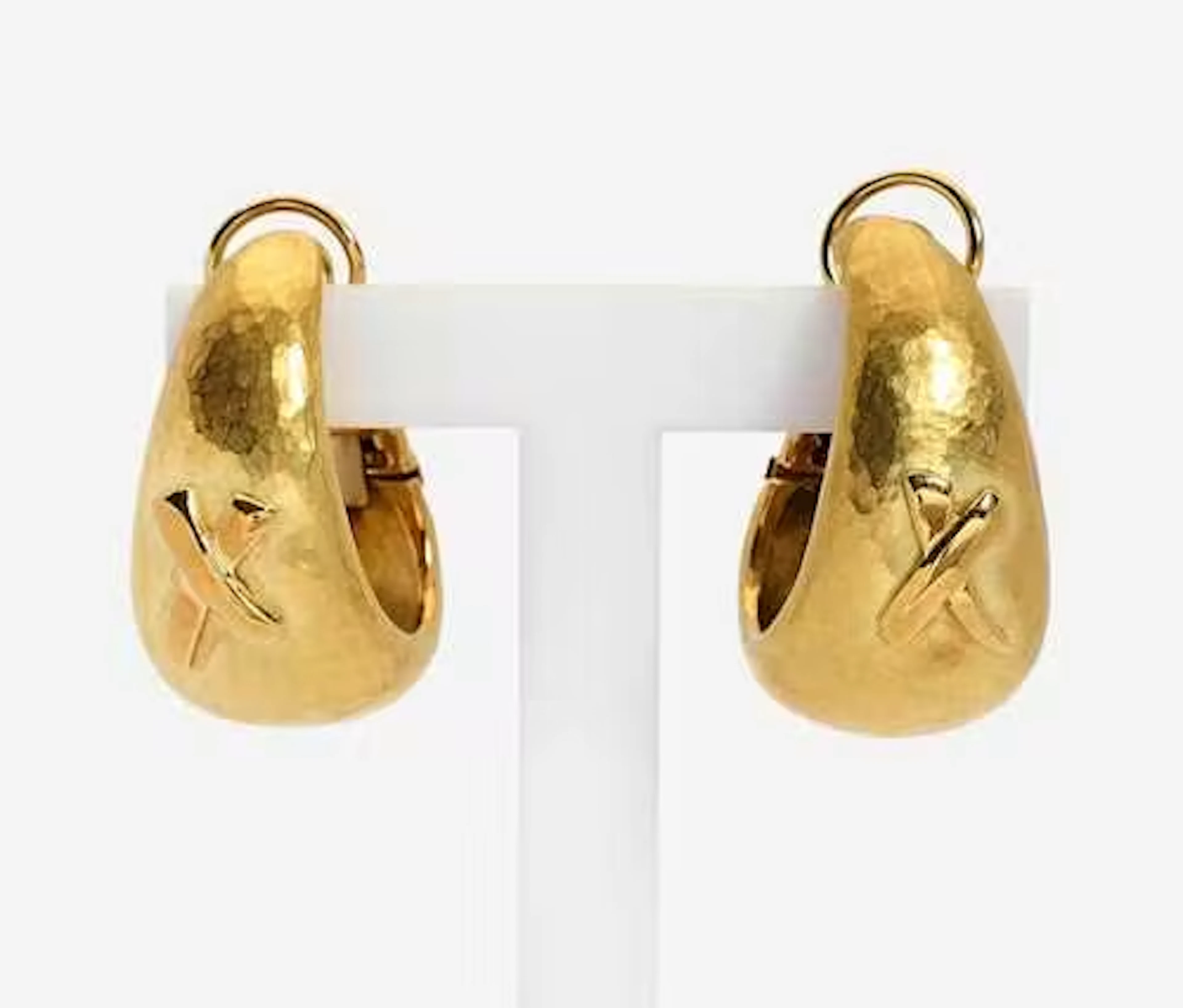GOLD EAR PENDANTS, PALOMA PICASSO FOR TIFFANY & CO., 1993