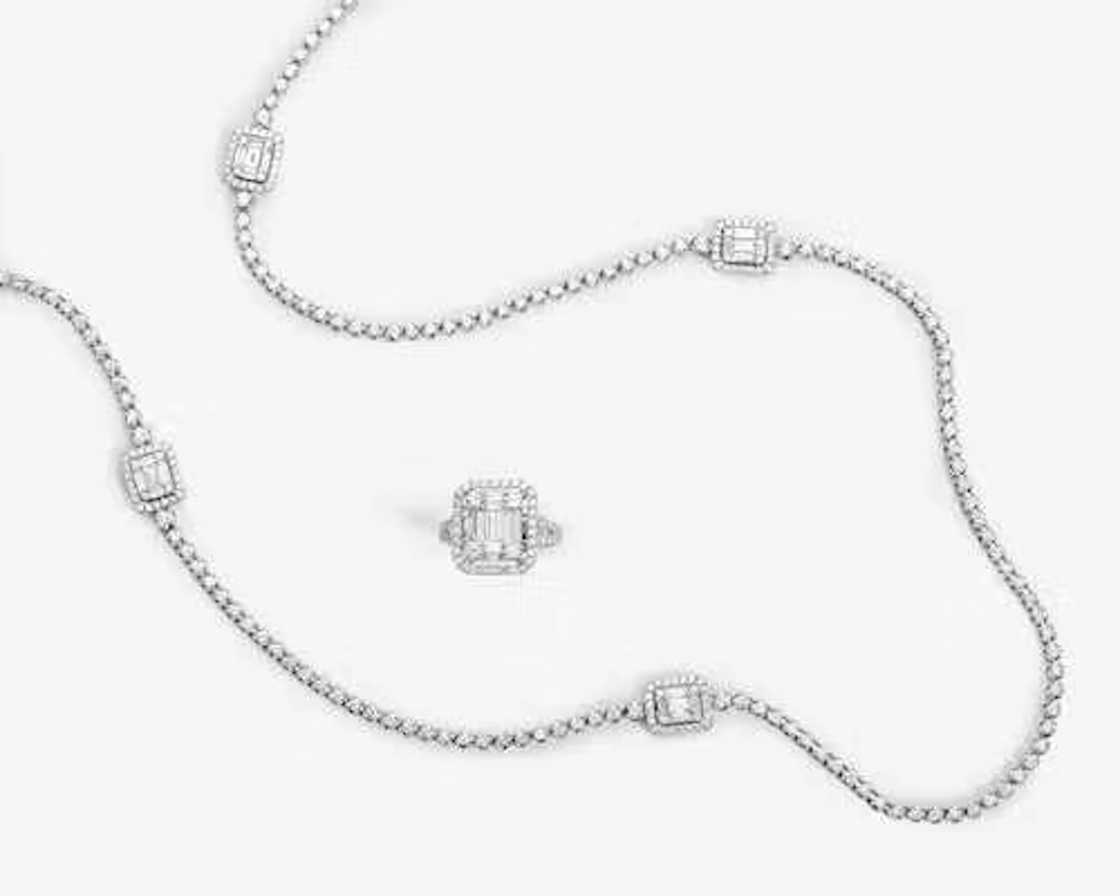 DIAMOND SAUTOIR WITH RING
