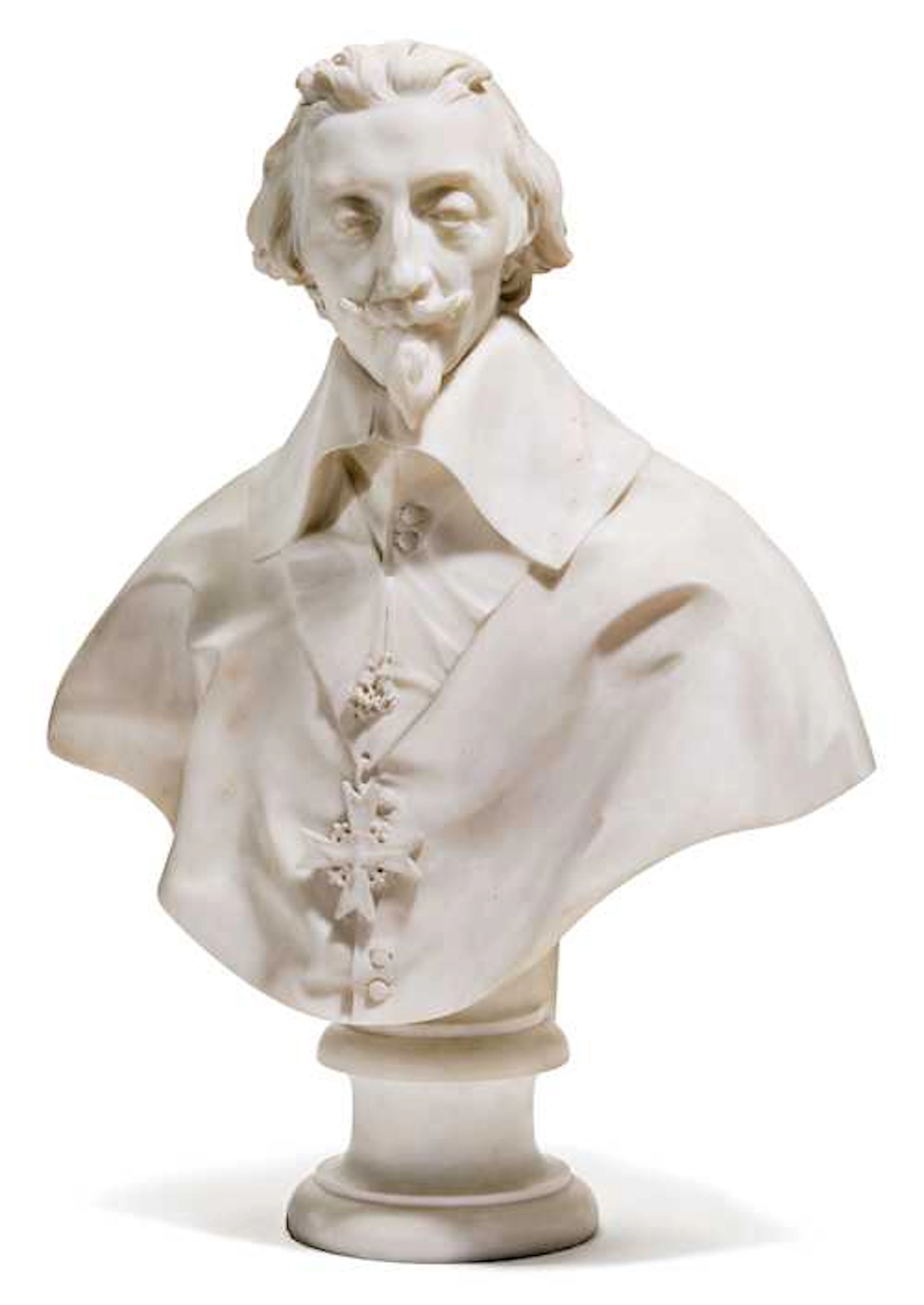MARBLE BUST OF CARDINAL “DE RICHELIEU” - The Embden Collection