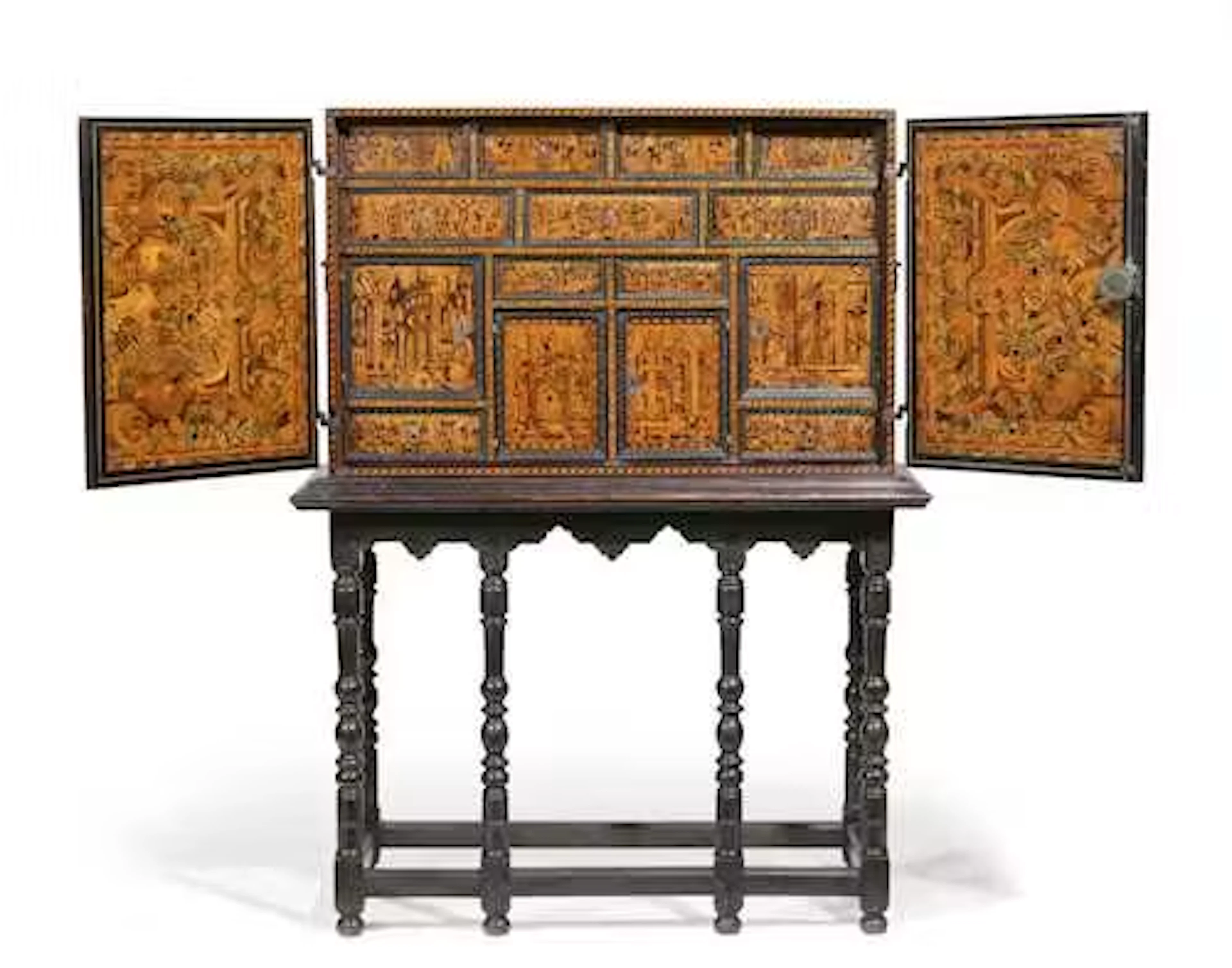 RICHLY INLAID CABINET