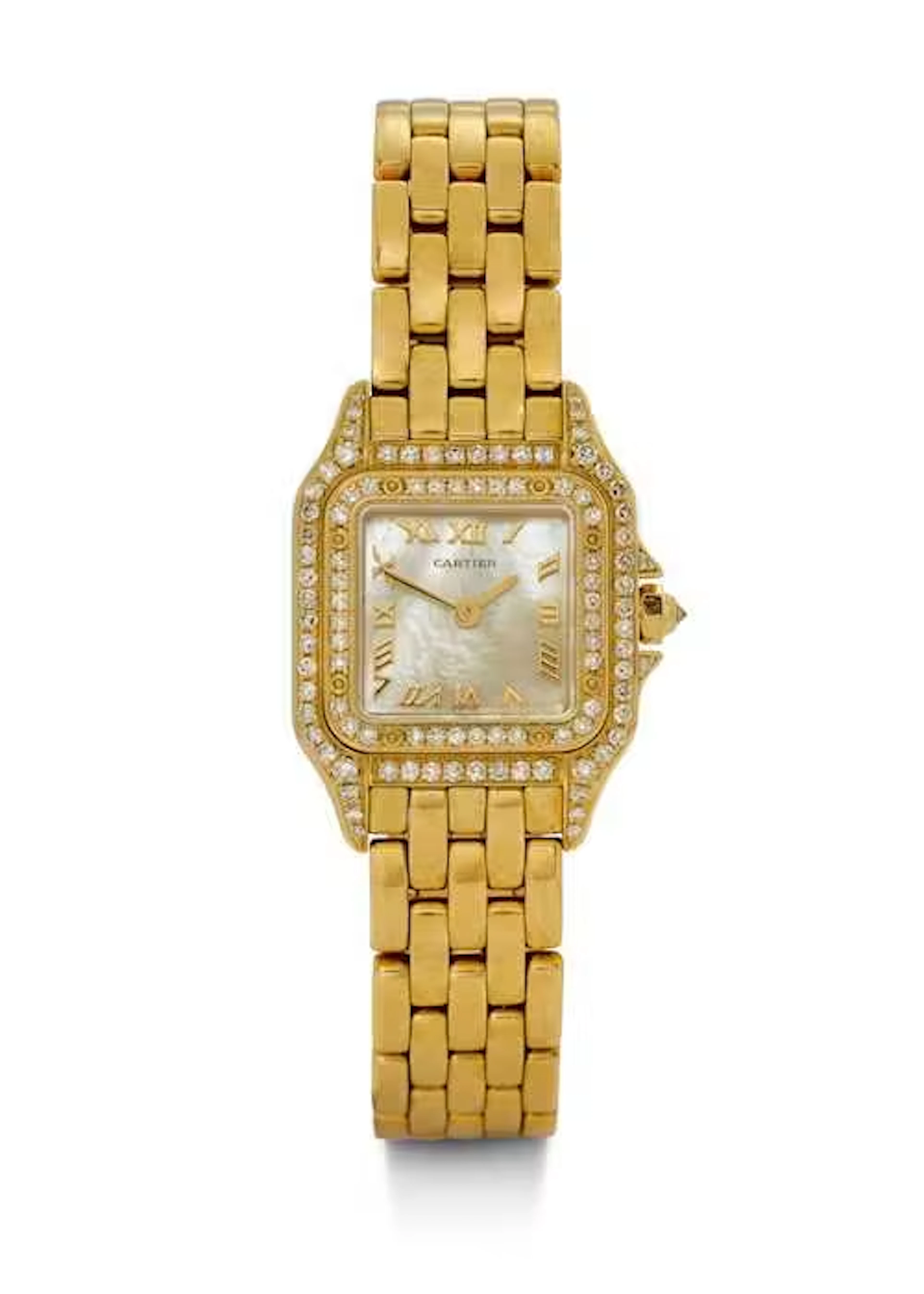 Cartier Panthère, fine lady's watch set with diamonds.