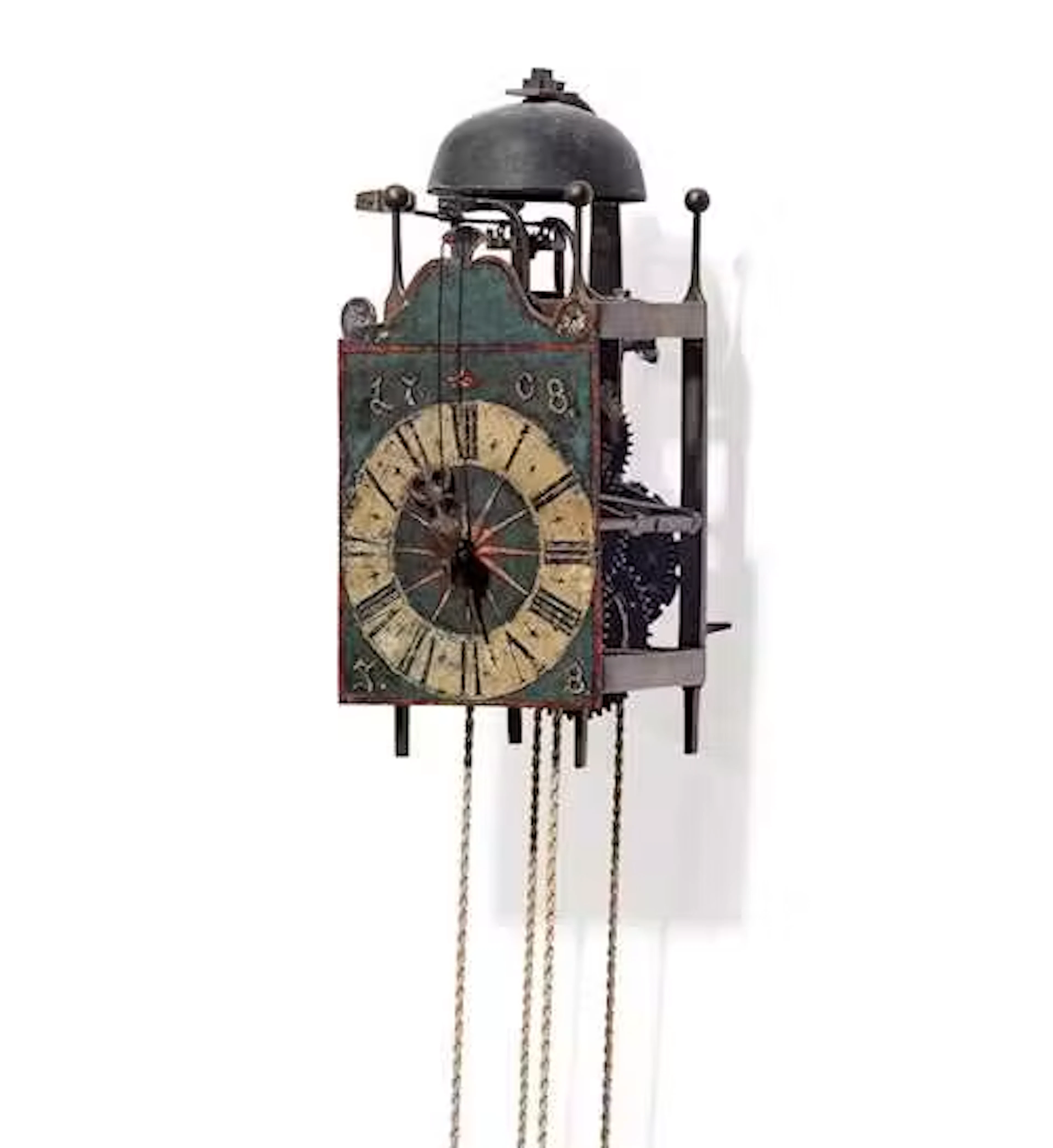 SINGLE-HAND IRON BRACKET CLOCK