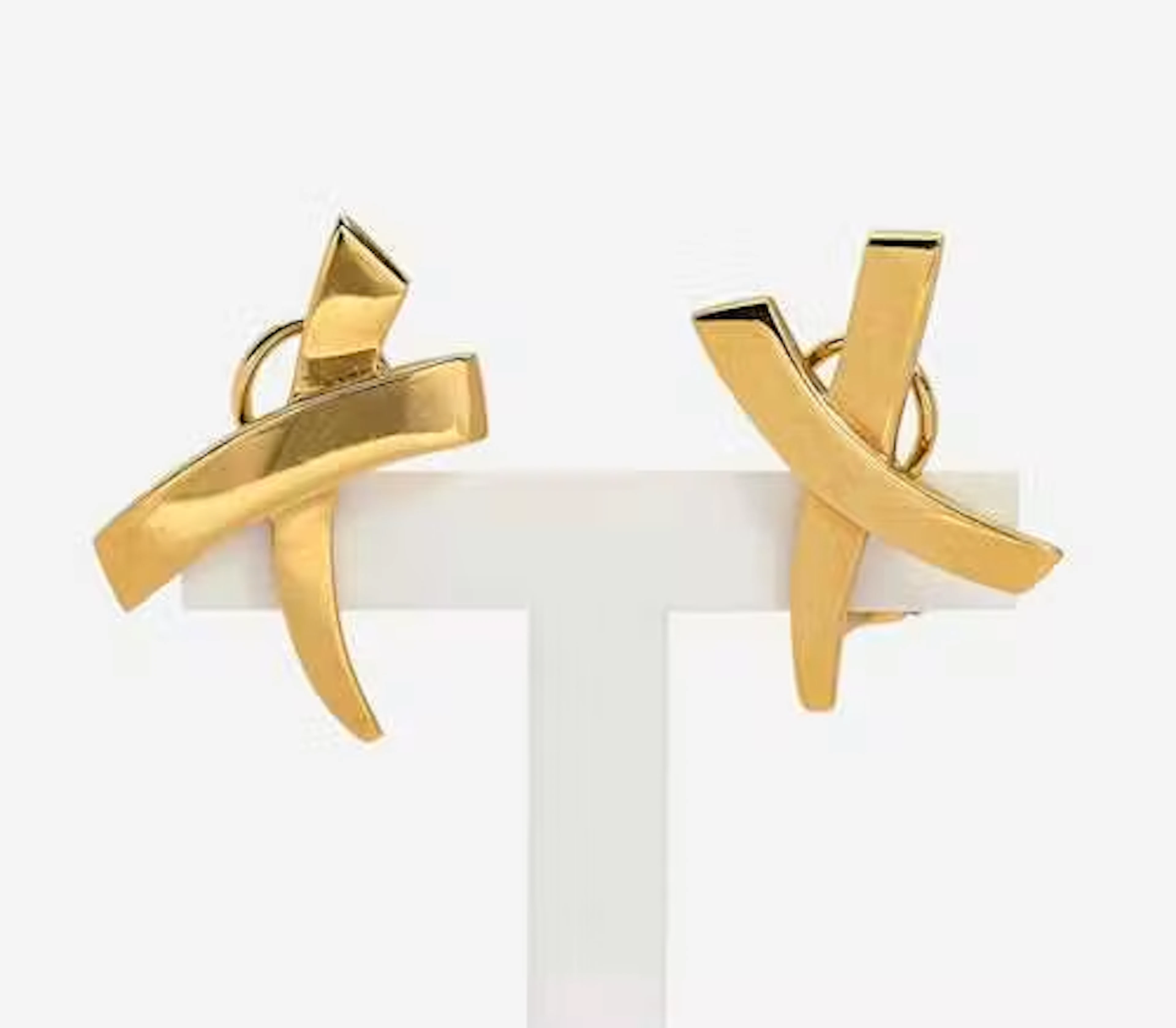 GOLD EARCLIPS, PALOMA PICASSO FOR TIFFANY & CO.