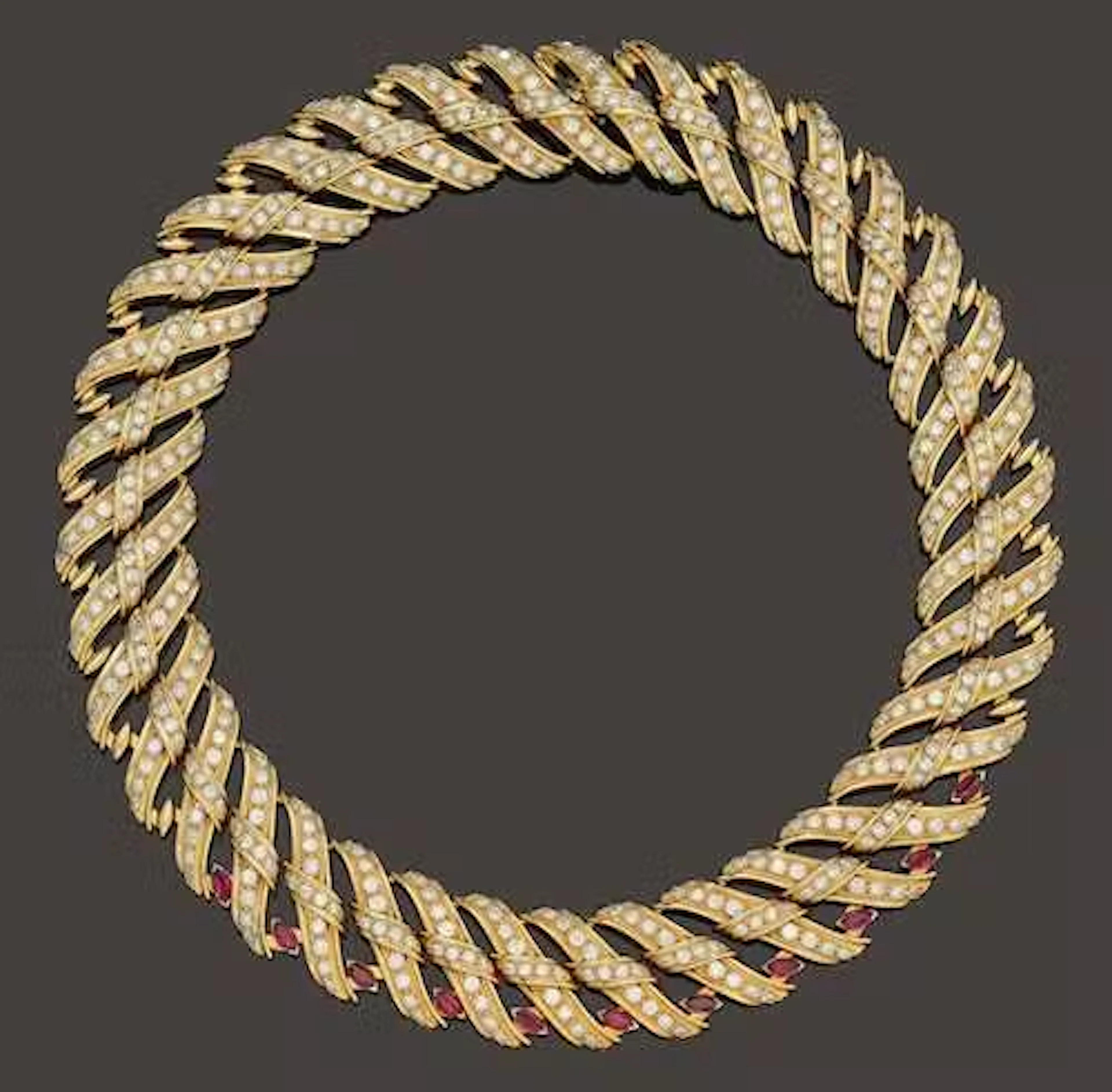 DIAMOND AND RUBY NECKLACE, CHAUMET