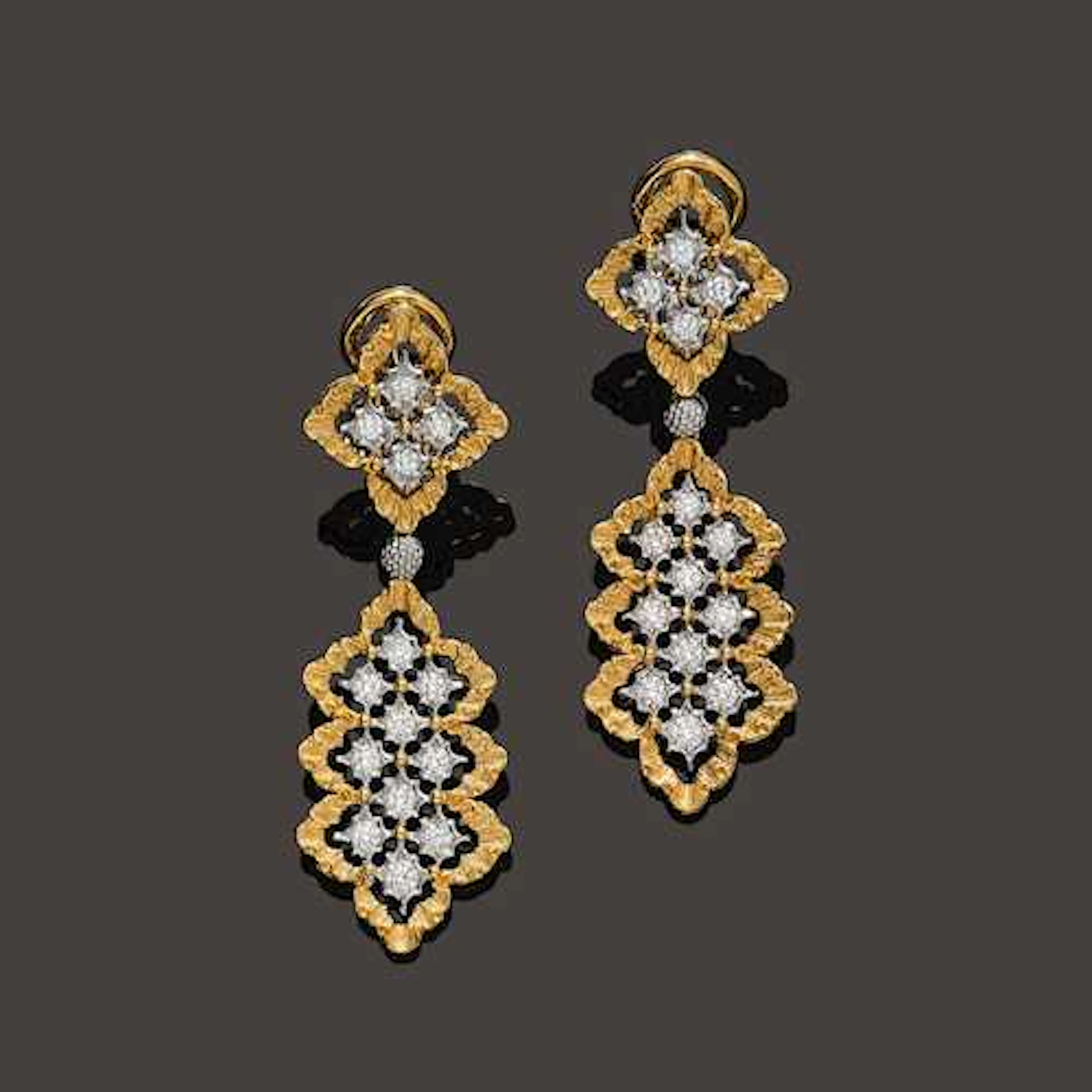 DIAMOND EAR PENDANTS, BUCCELLATI