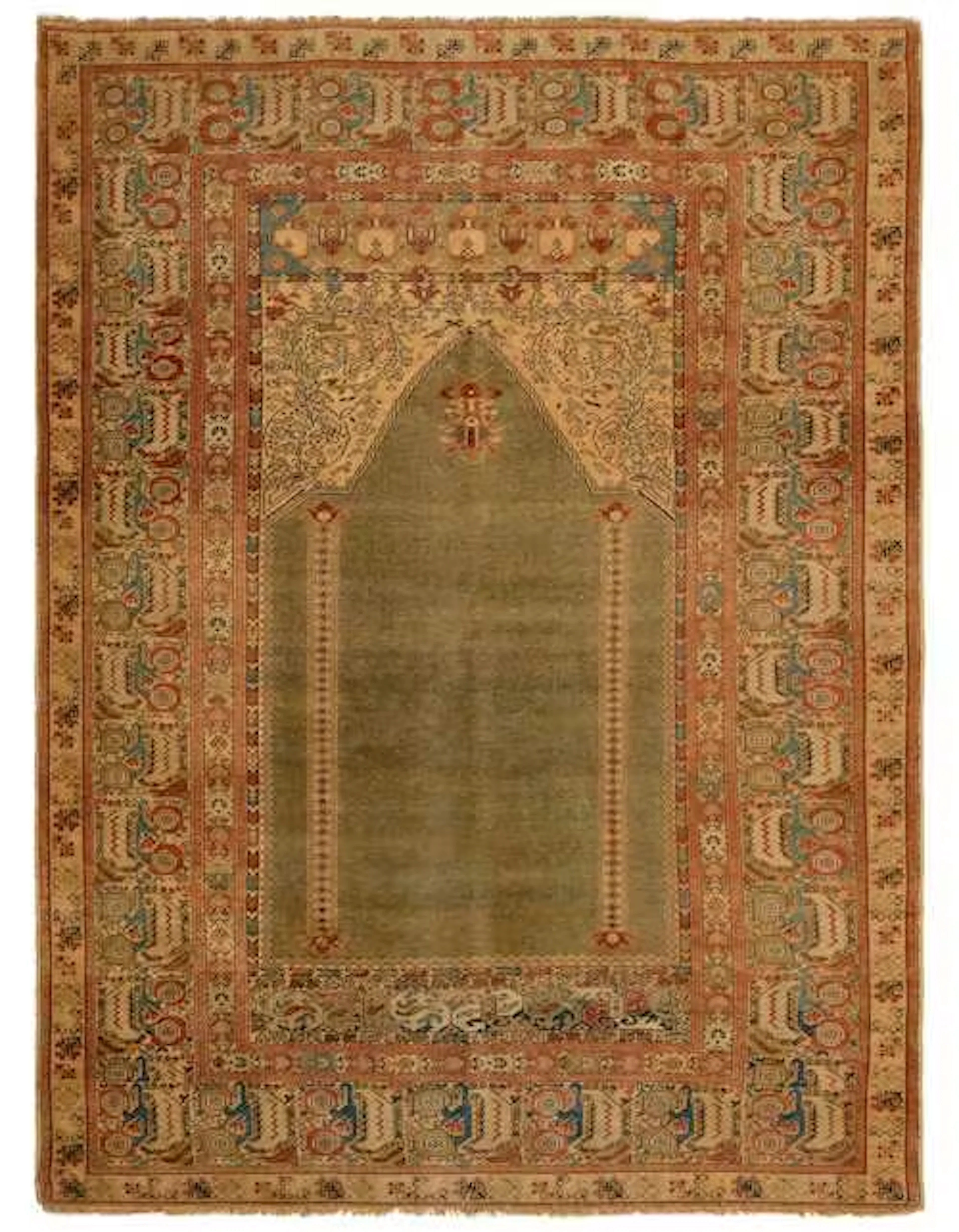 GHIORDES PRAYER RUG antique