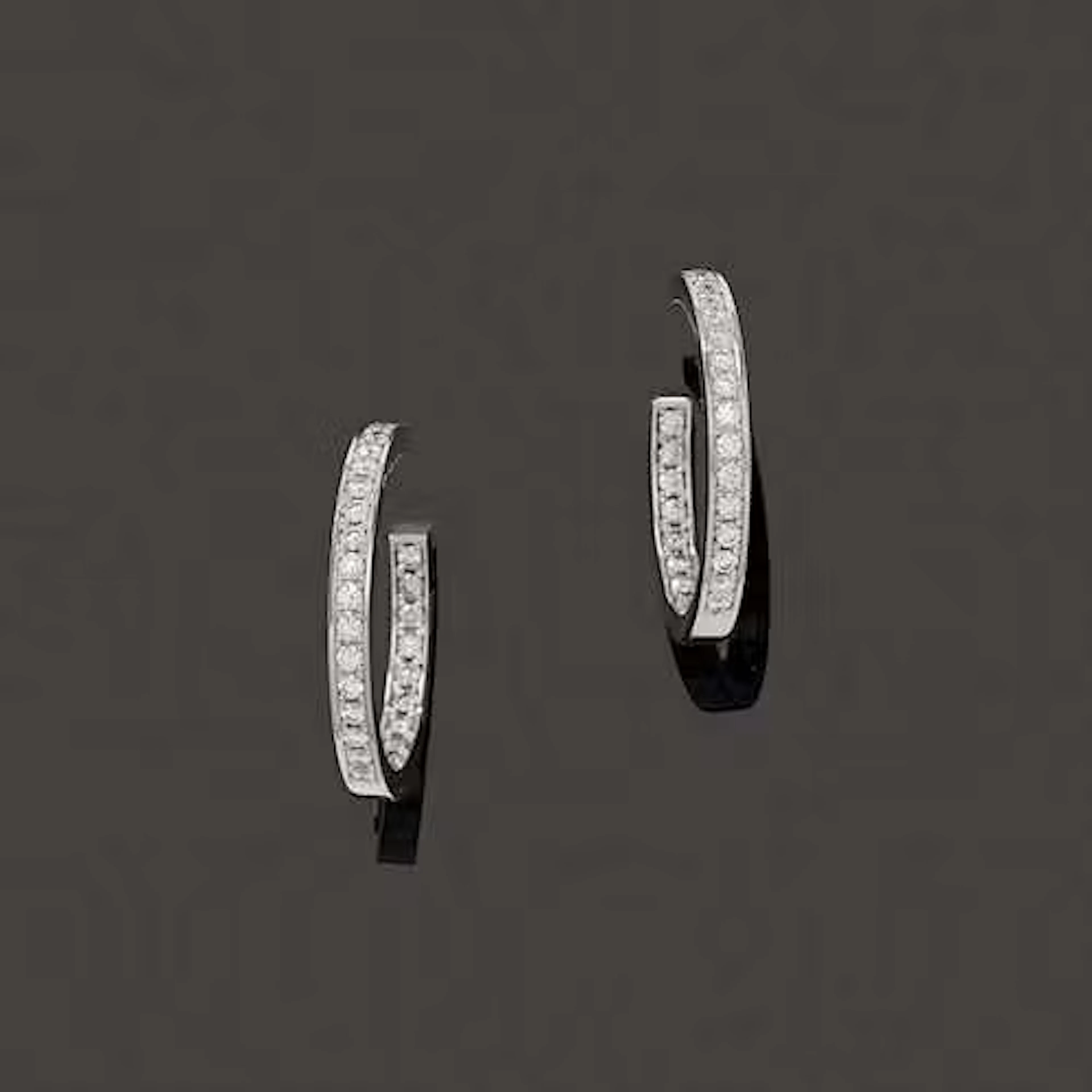 DIAMOND EAR PENDANTS, CARTIER