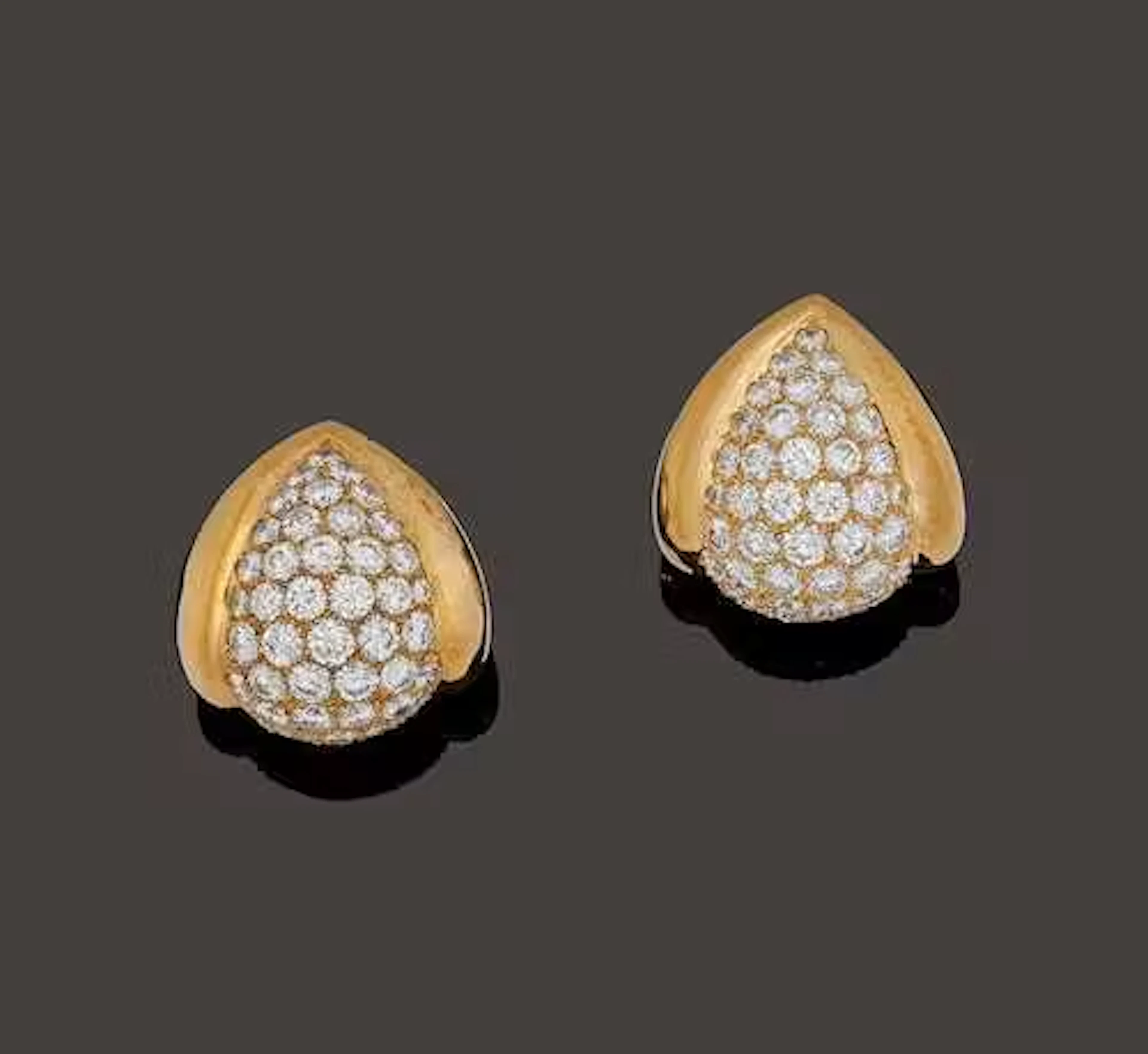 DIAMOND EARCLIPS, RENÉ BOIVIN