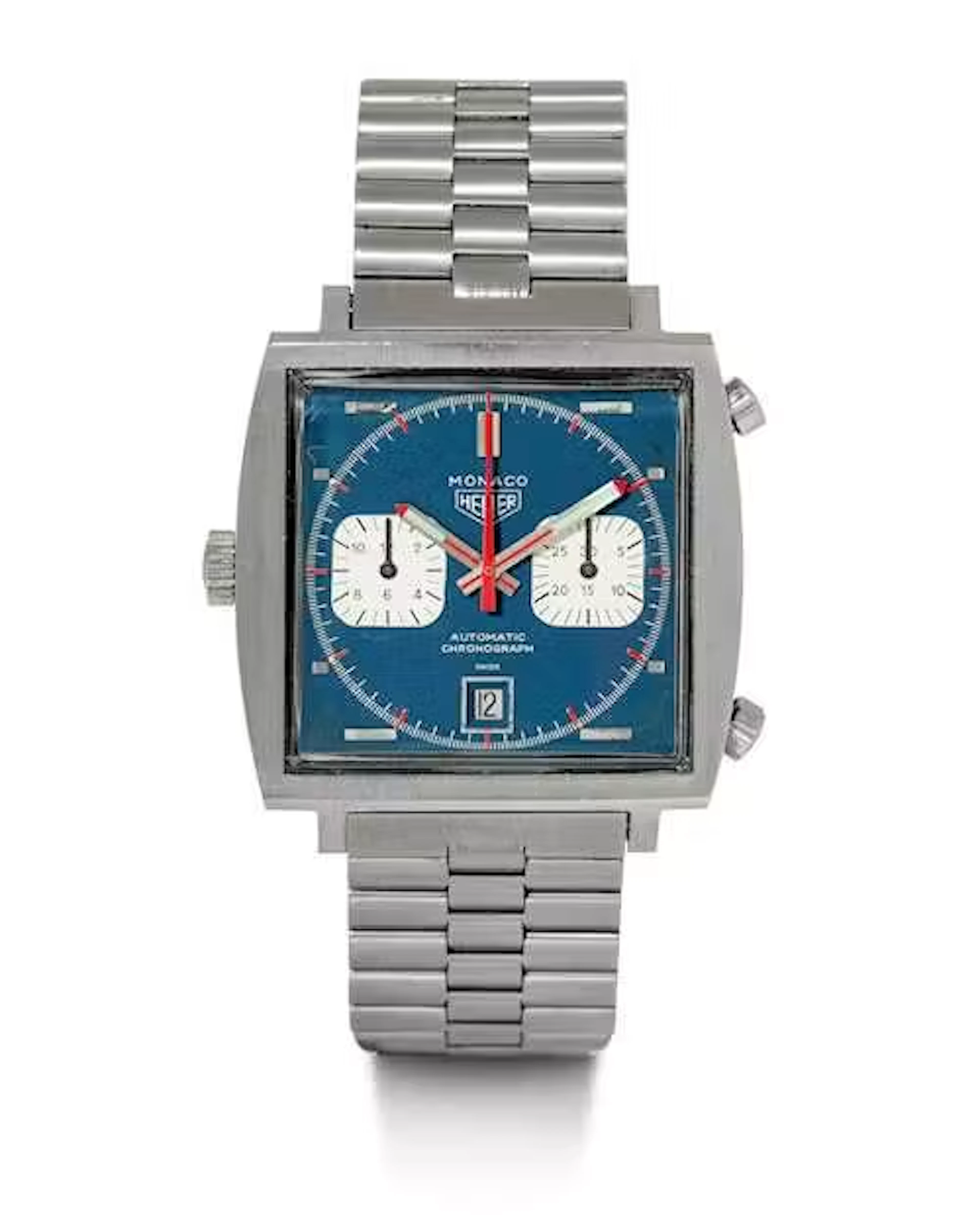 Heuer, rare Monaco, so-called “Steve McQueen”, 1970s.