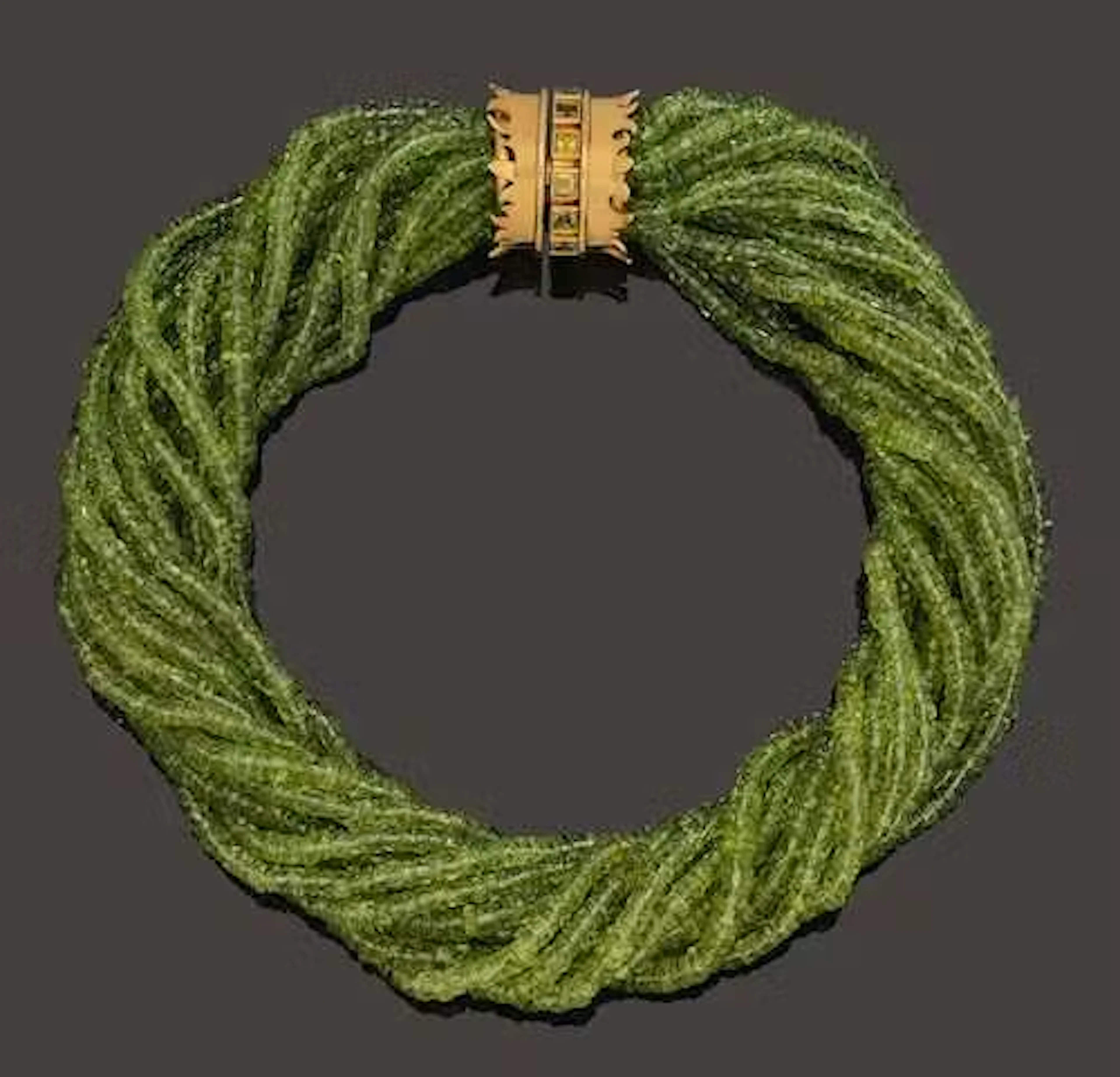 PERIDOT GEMSTONE NECKLACE, STEINLIN