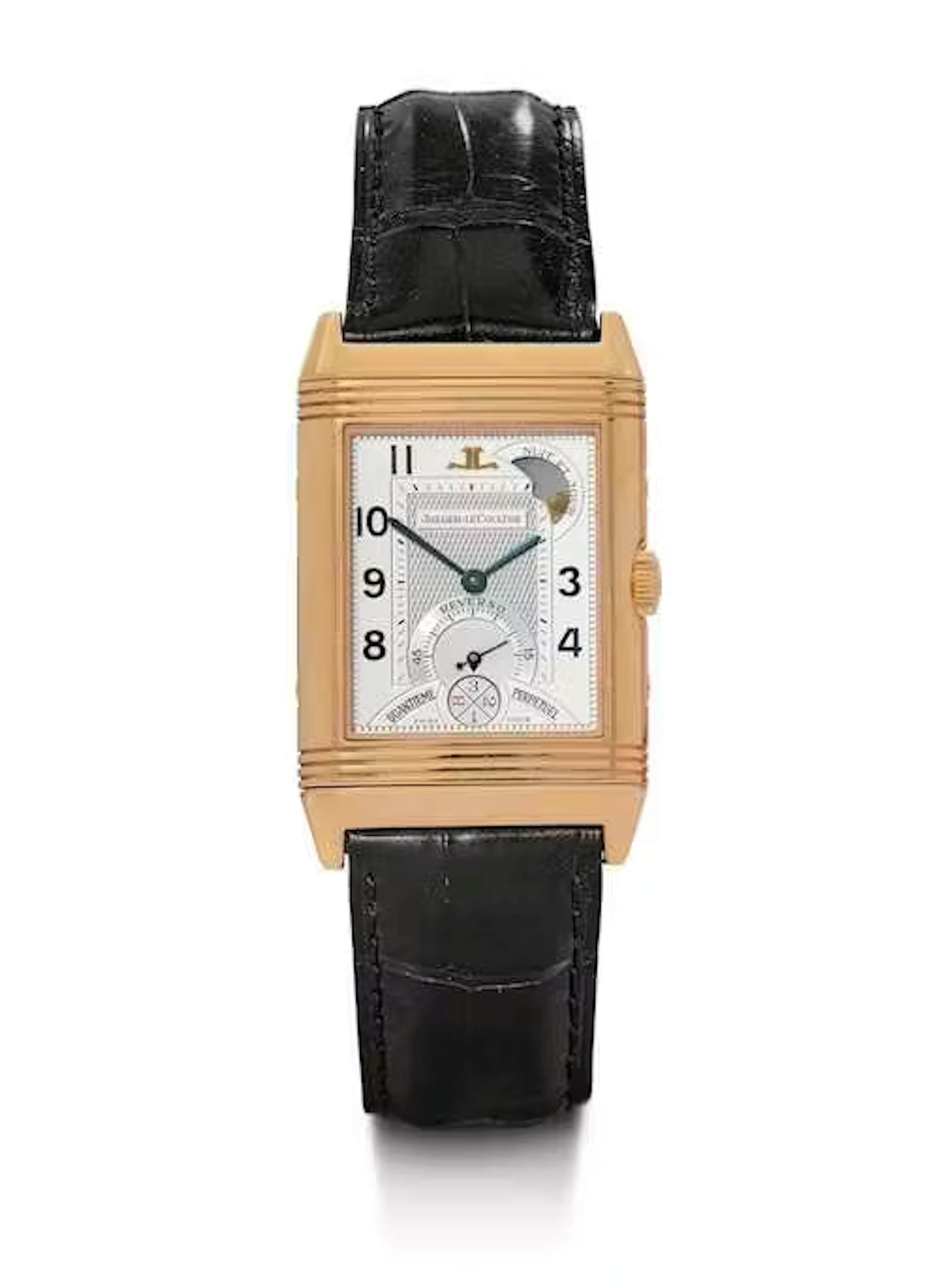 Jaeger-LeCoultre, rare and attractive Reverso with perpetual calendar, 2007.