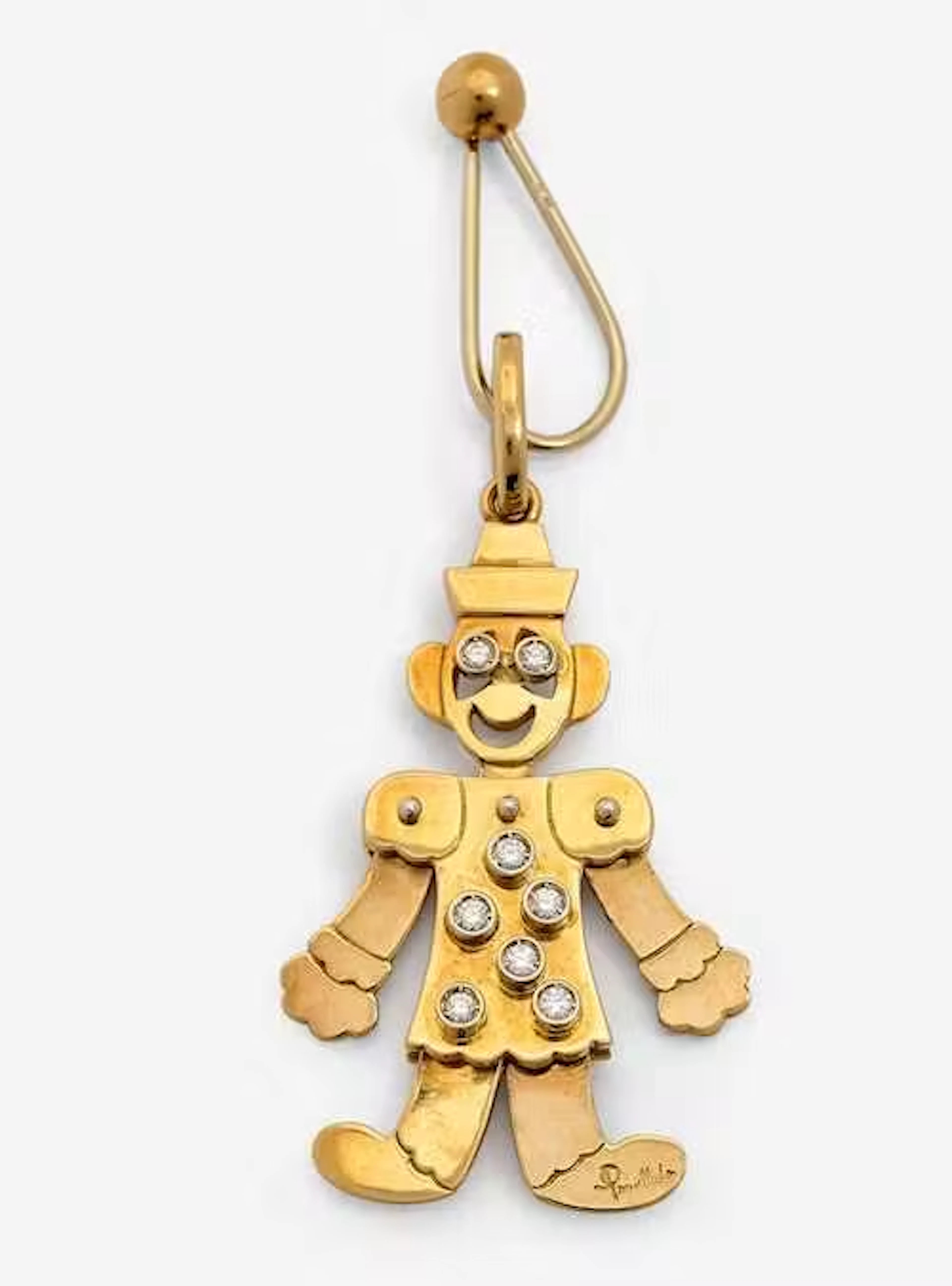 DIAMOND PENDANT WITH KEY RING, POMELLATO